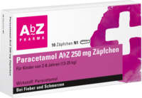 PARACETAMOL AbZ 250 mg Zäpfchen
